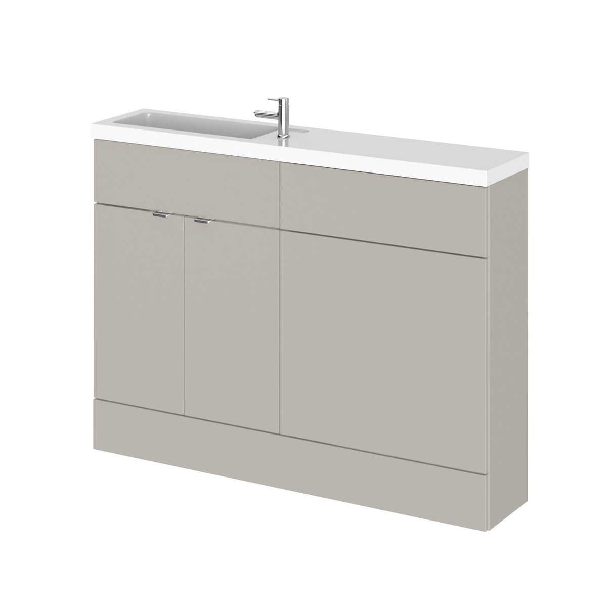 Hudson Reed Fusion 1200mm 4 Door Floor standing Compact Combination Unit With Basin