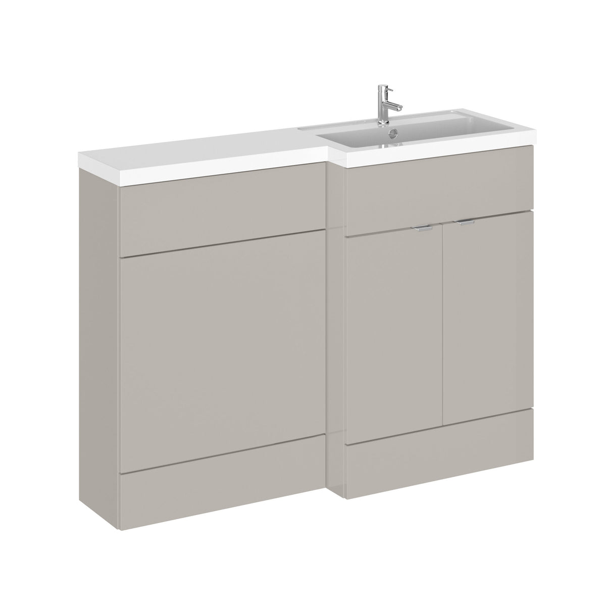 Hudson Reed Fusion 1200mm 2 Door Floor standing Right-Hand Combination Unit With Basin