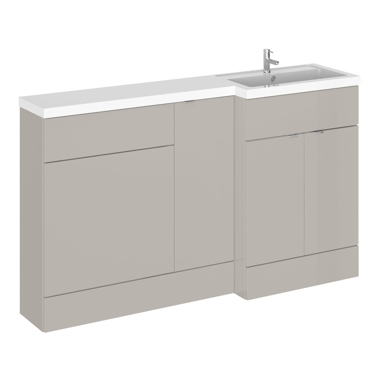 Hudson Reed Fusion 1500mm 2 Door Floor Standing Right-Hand Combination Unit With Basin