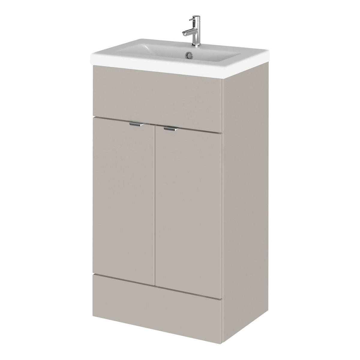 Hudson Reed Fusion 500mm 2 Door Floor Standing Vanity Unit With Basin