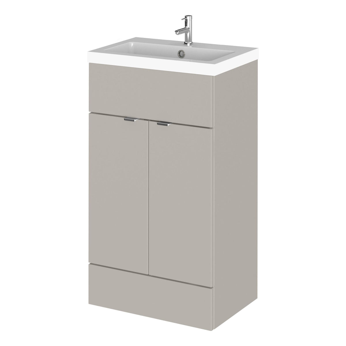 Hudson Reed Fusion 500mm 2 Door Floor Standing Vanity Unit With Basin
