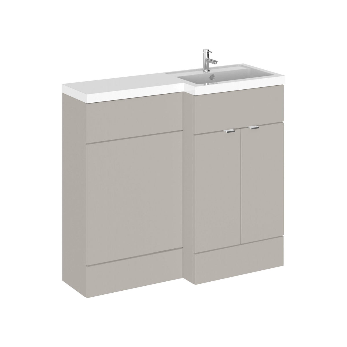 Hudson Reed Fusion 1000mm 2 Door Floor Standing Right-Hand Combination Unit With Basin