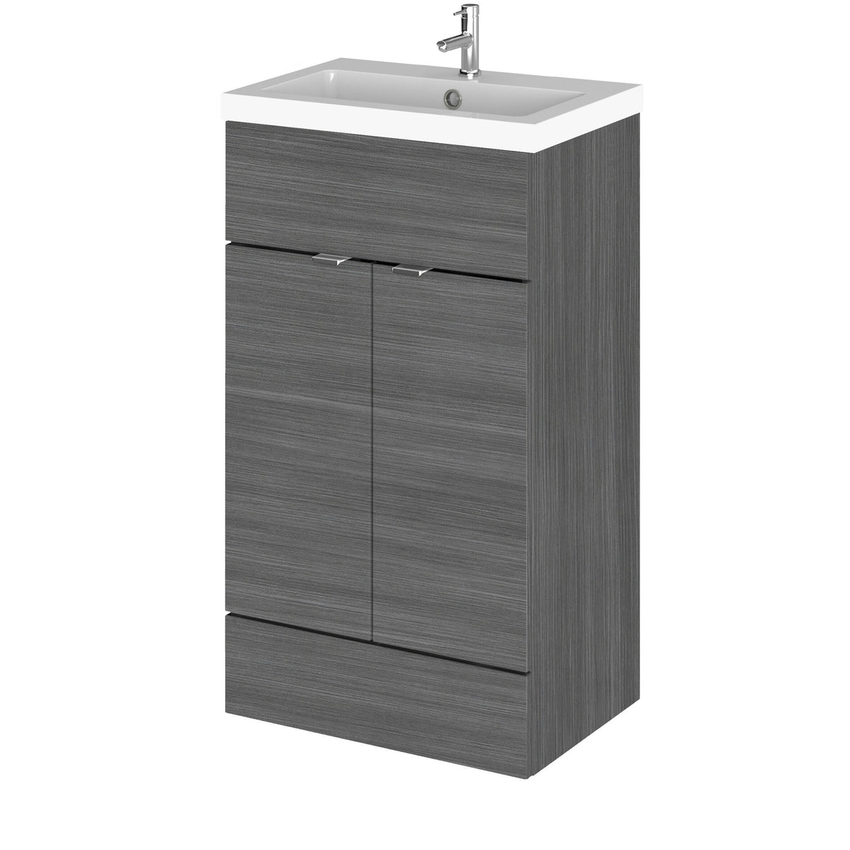 Hudson Reed Fusion 500mm 2 Door Floor Standing Vanity Unit With Basin