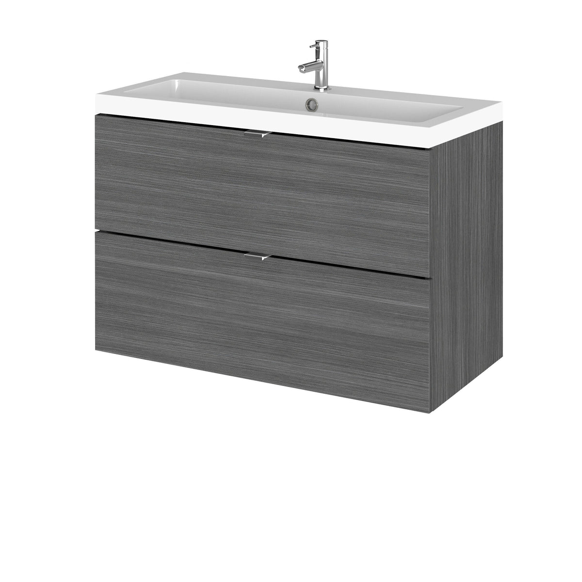 Hudson Reed Fusion 800mm 2 Drawer Wall Hung Vanity Unit With Basin