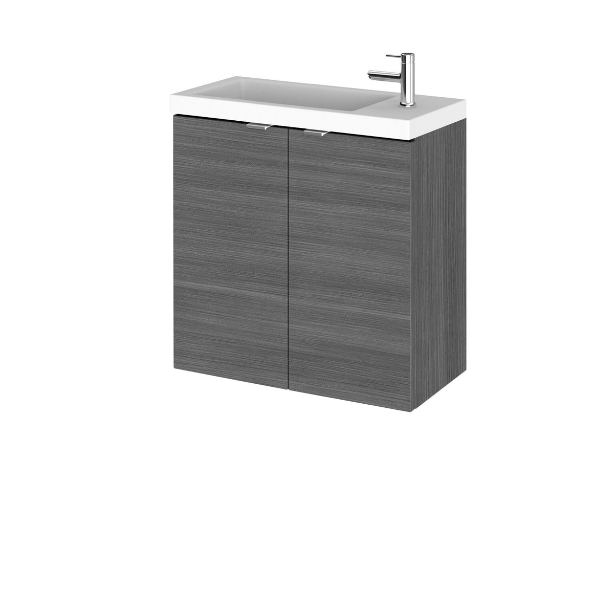 Hudson Reed Fusion 500mm 2 Door Wall Hung Vanity Unit With Basin