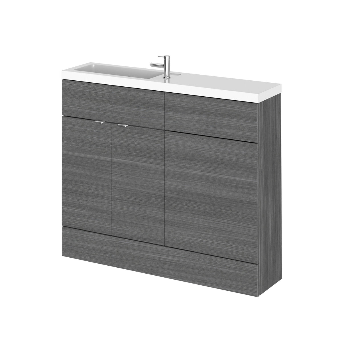 Hudson Reed Fusion 1000mm 2 Door Floor Standing Compact Vanity With WC Unit