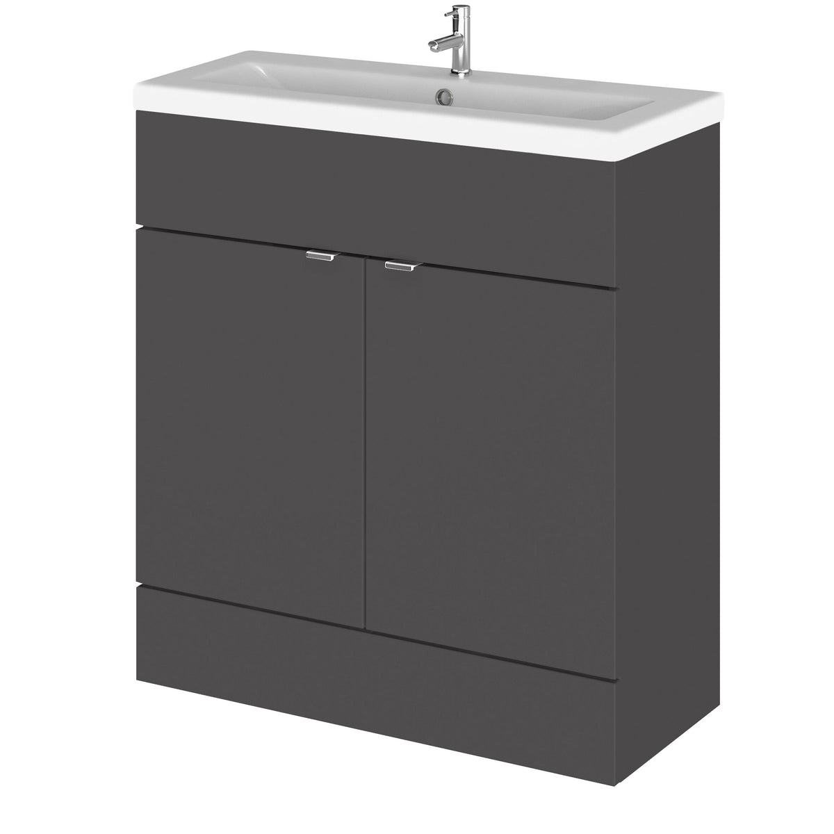 Hudson Reed Fusion 800mm 2 Door Floor Standing Vanity Unit With Basin