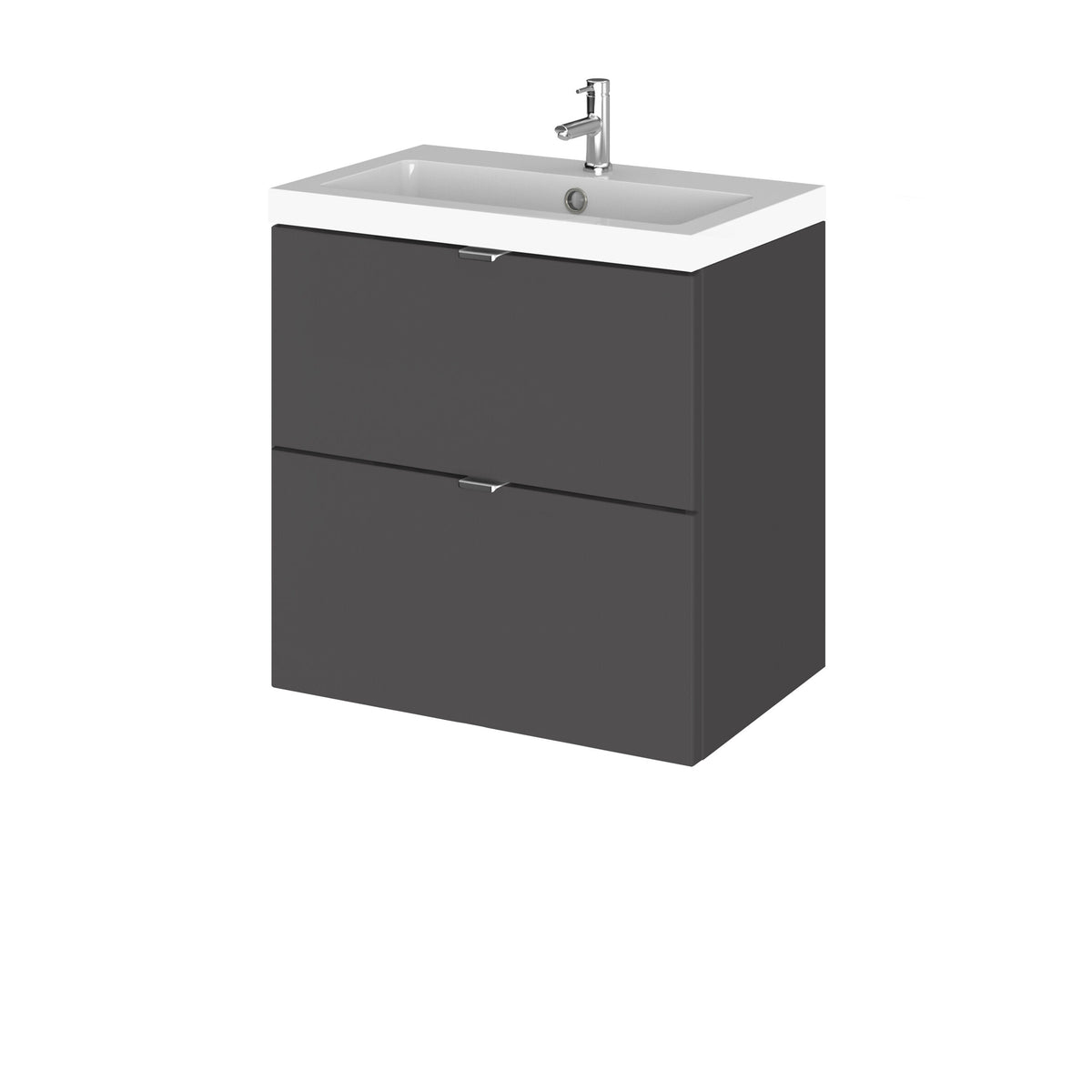 Hudson Reed Fusion 500mm 2 Drawer Wall Hung Vanity Unit With Basin