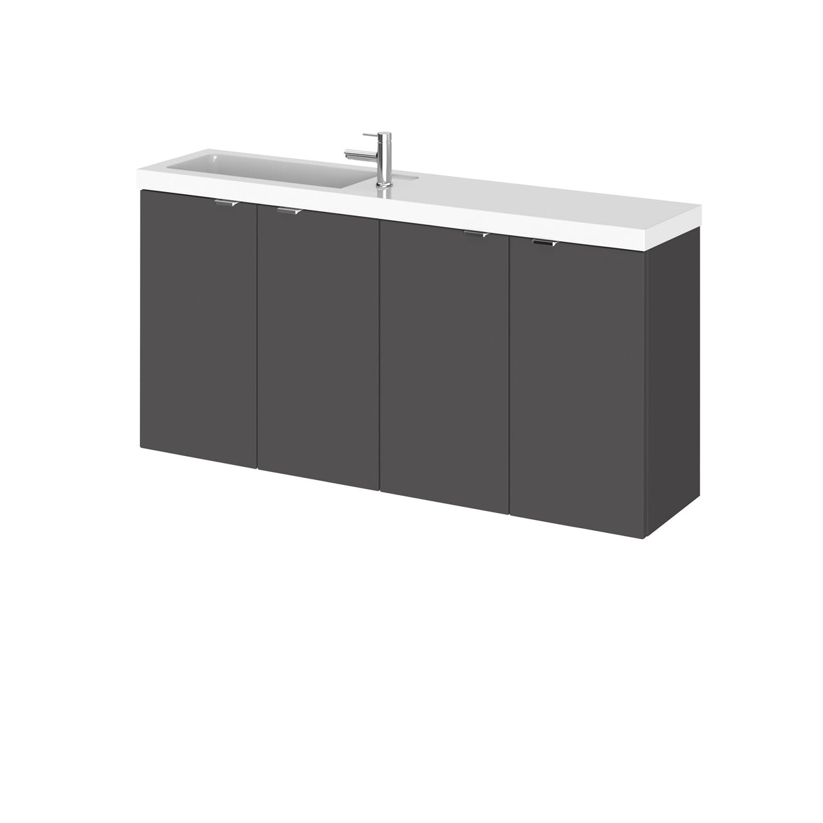 Hudson Reed Fusion 1000mm 2 Door Compact Wall Hung Combination Unit With Basin