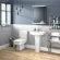 Semi Flush to Wall Square Toilet Pan