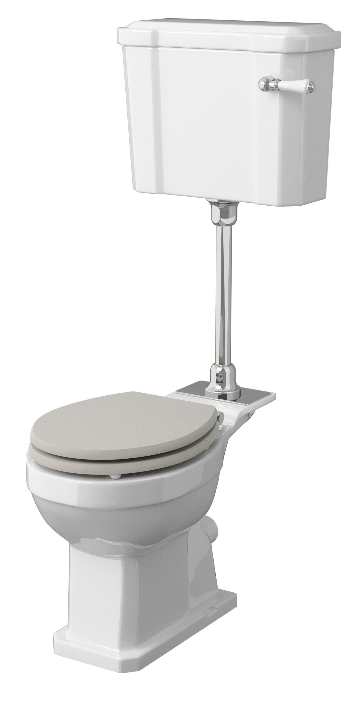 Old London Richmond Mid Level Toilet, Cistern & Flush Pipe