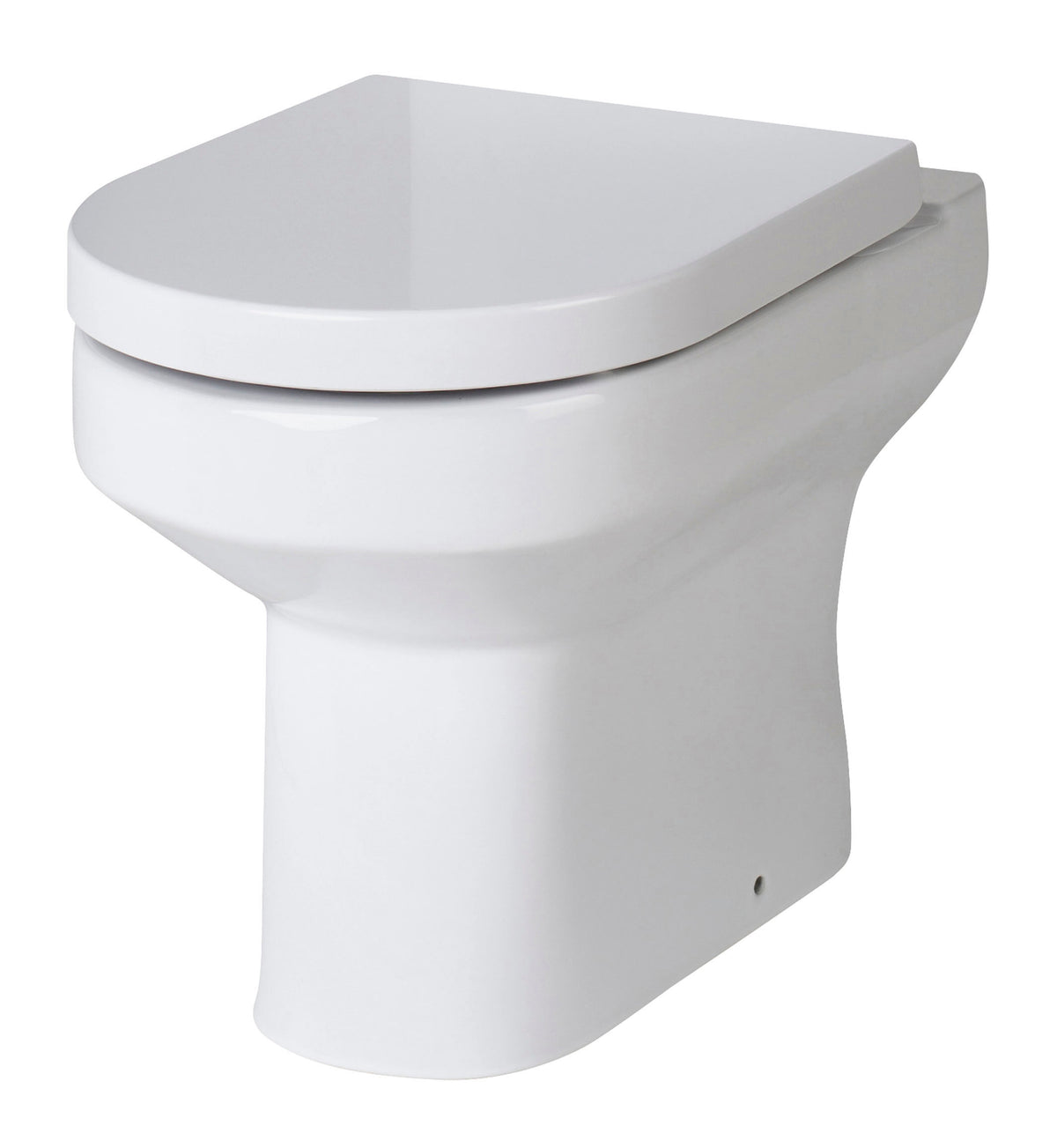 Hudson Reed Back to Wall Round Toilet Pan With Seat