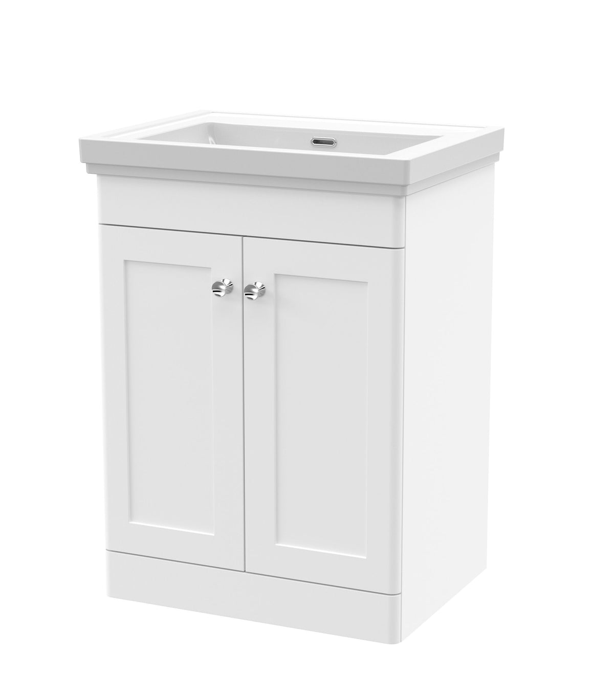 Nuie Classique 600mm 2 Door Floor Standing Vanity Unit With Basin