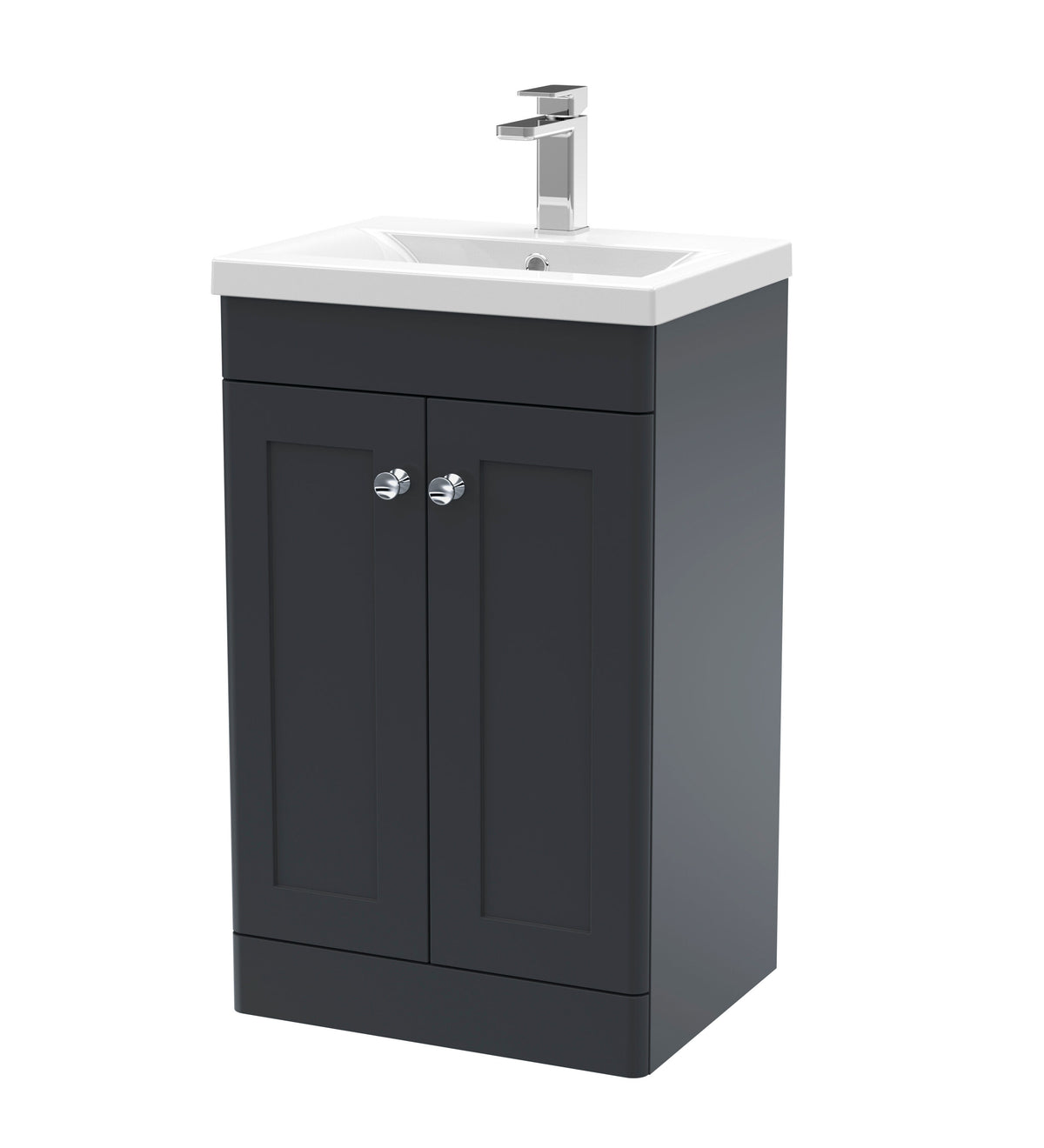 Nuie Classique 500mm 2 Door Floor Standing Vanity Unit With Mid-Edge Basin