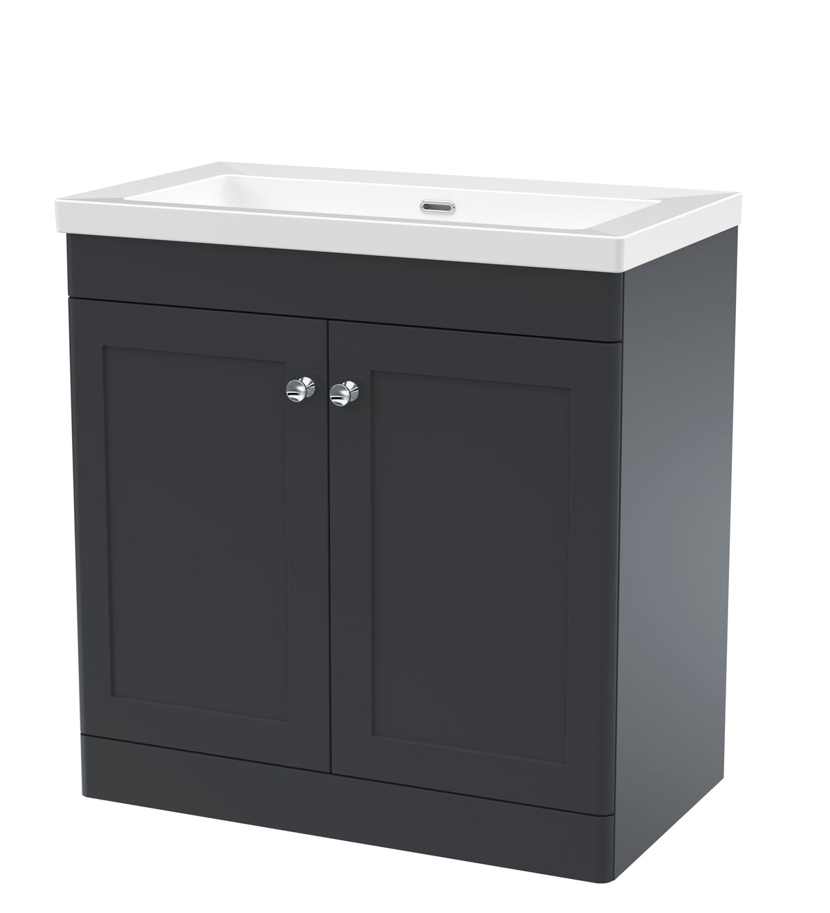 Nuie Classique 800mm 2 Door Floor Standing Vanity Unit With Fireclay Basin