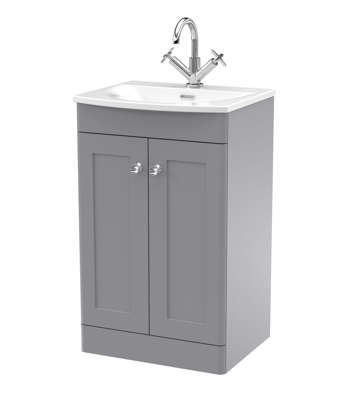 Nuie Classique 500mm 2 Door Floor Standing Vanity Unit With Basin