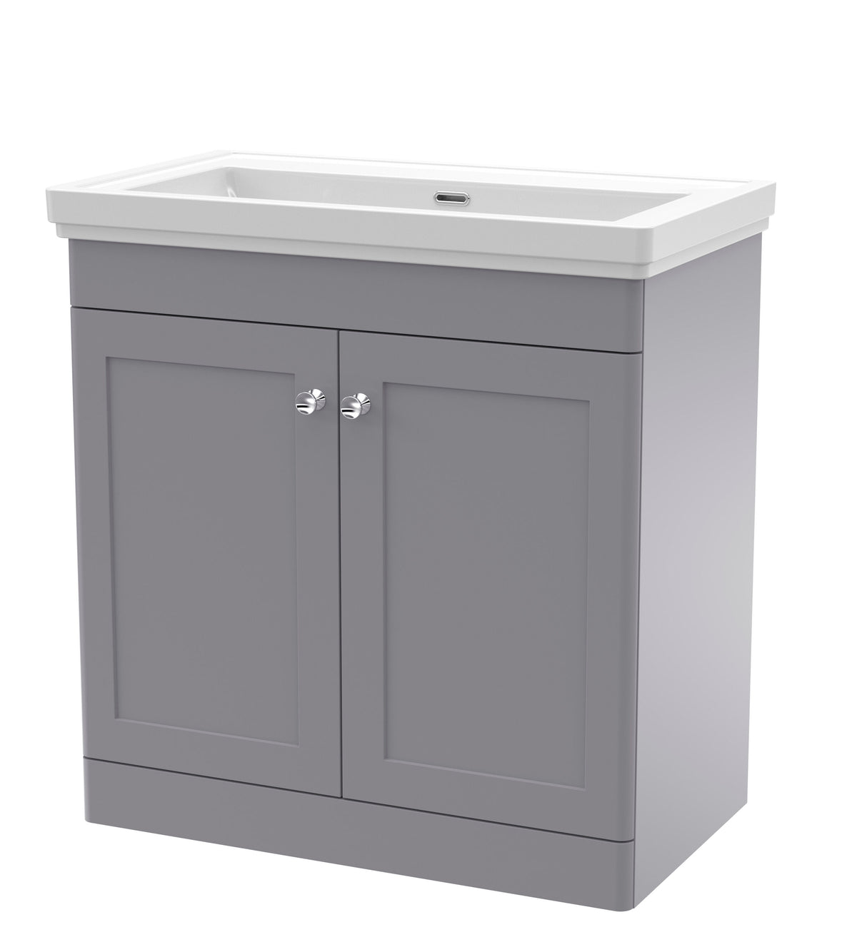 Nuie Classique 800mm 2 Door Floor Standing Vanity Unit With Basin