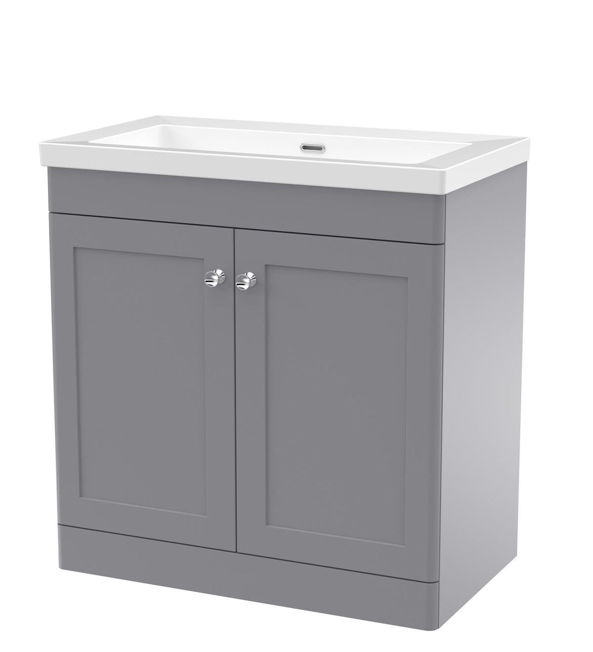 Nuie Classique 800mm 2 Door Floor Standing Vanity Unit With Fireclay Basin