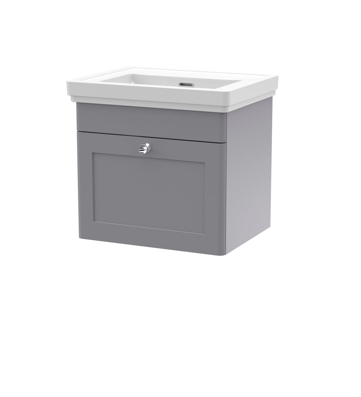 Nuie Classique 500mm 1 Drawer Wall Hung Vanity Unit With Basin
