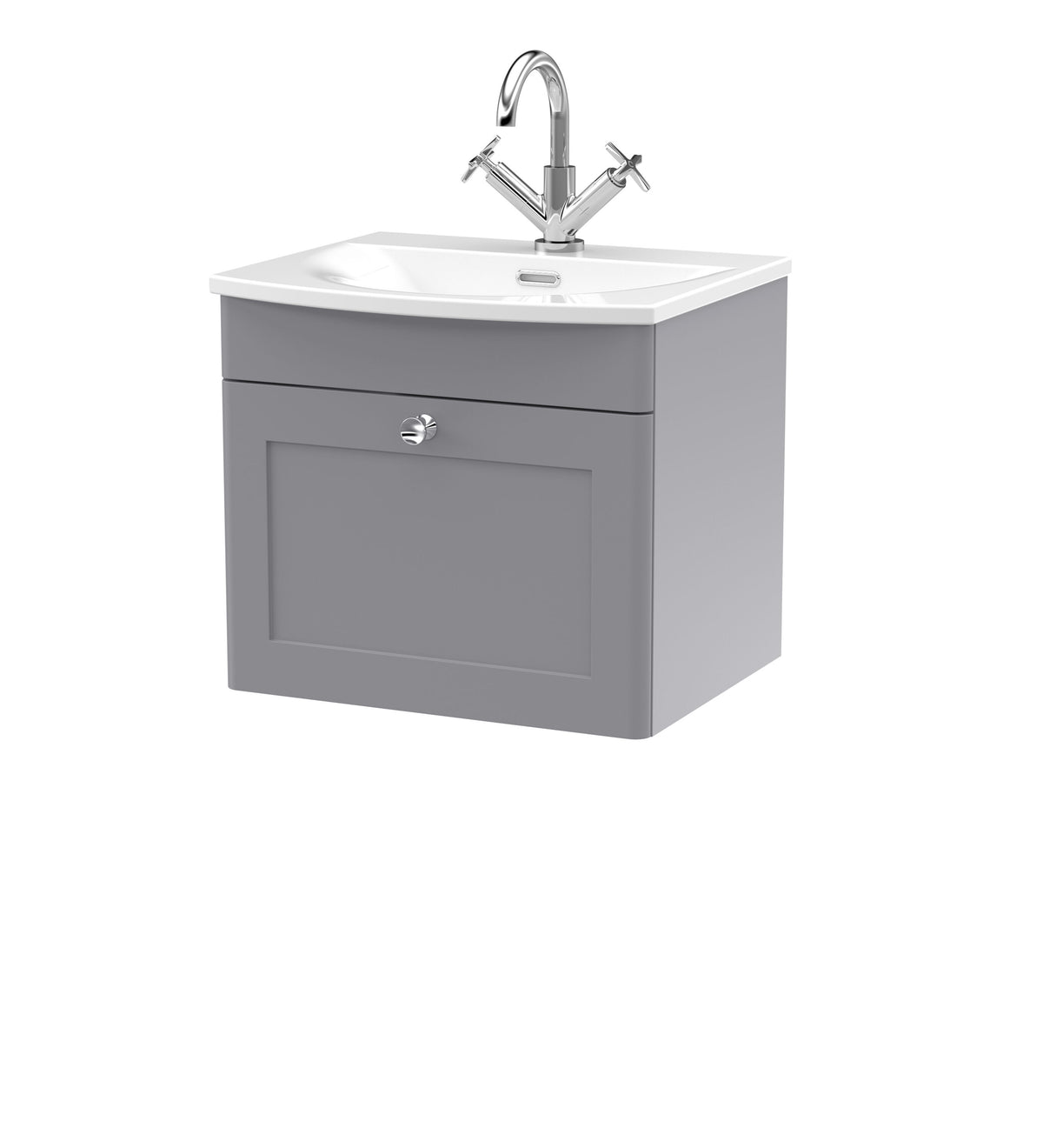 Nuie Classique 500mm 1 Drawer Wall Hung Vanity Unit With Basin