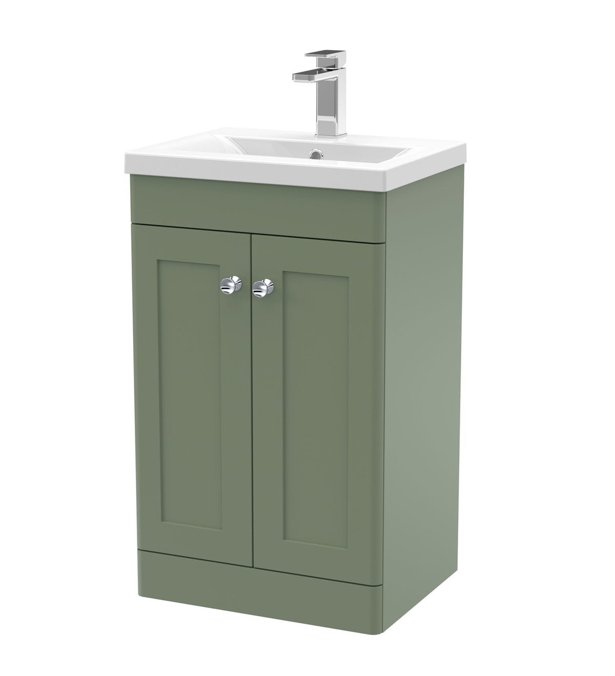 Nuie Classique 500mm 2 Door Floor Standing Vanity Unit With Mid-Edge Basin