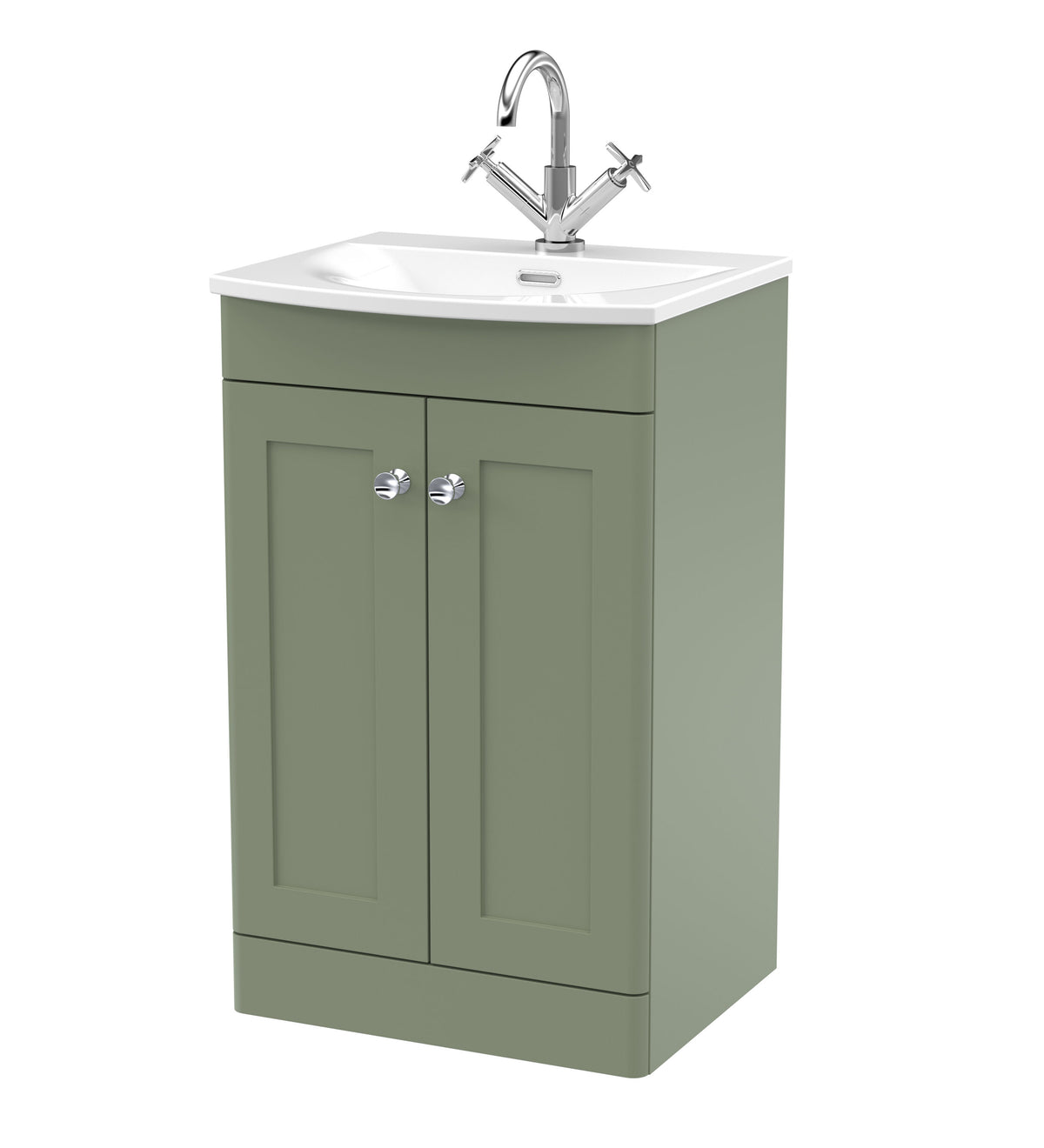 Nuie Classique 500mm 2 Door Floor Standing Vanity Unit With Basin