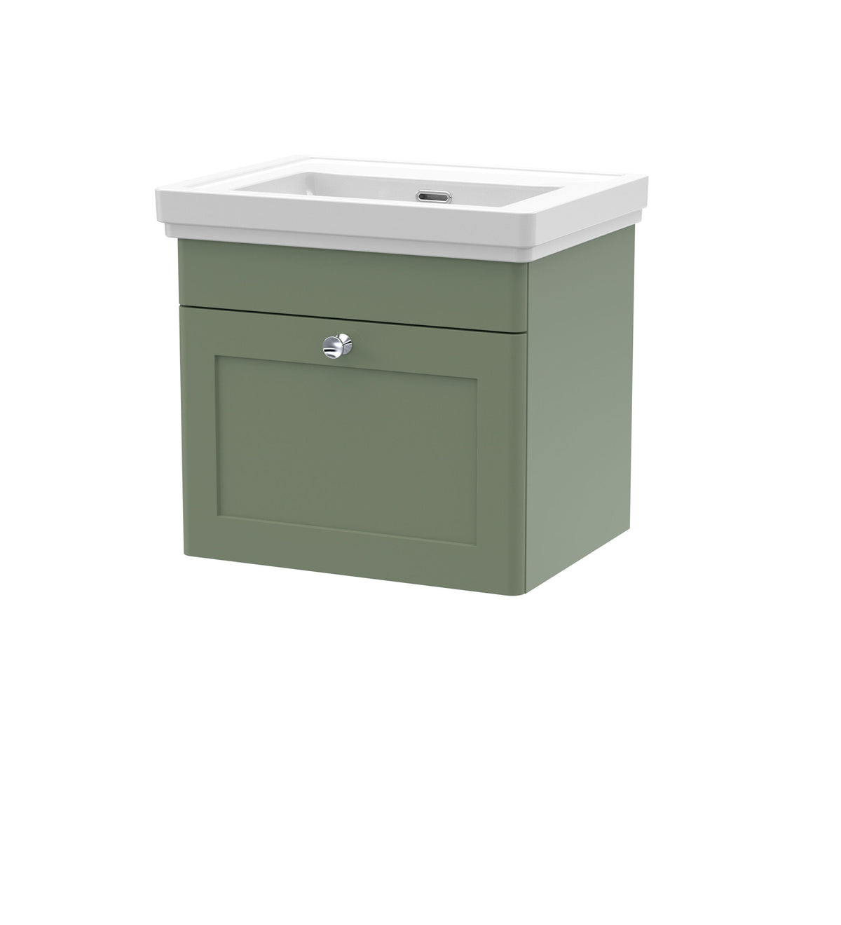 Nuie Classique 500mm 1 Drawer Wall Hung Vanity Unit With Basin