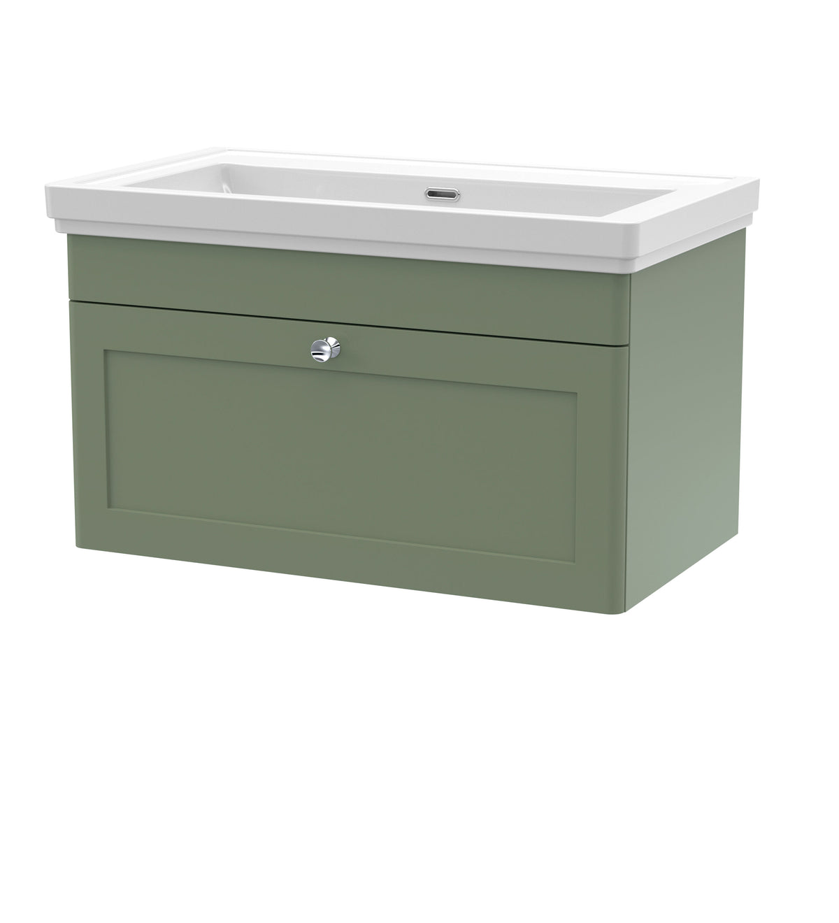 Nuie Classique 800mm 1 Drawer Wall Hung Vanity Unit With Basin