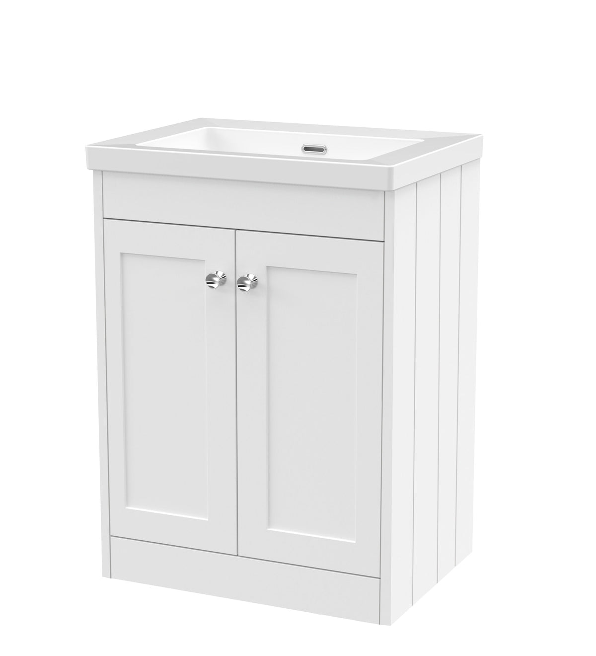 Old London Ashwick 600mm Floorstanding 2-Door Unit With Basin No Tap Hole