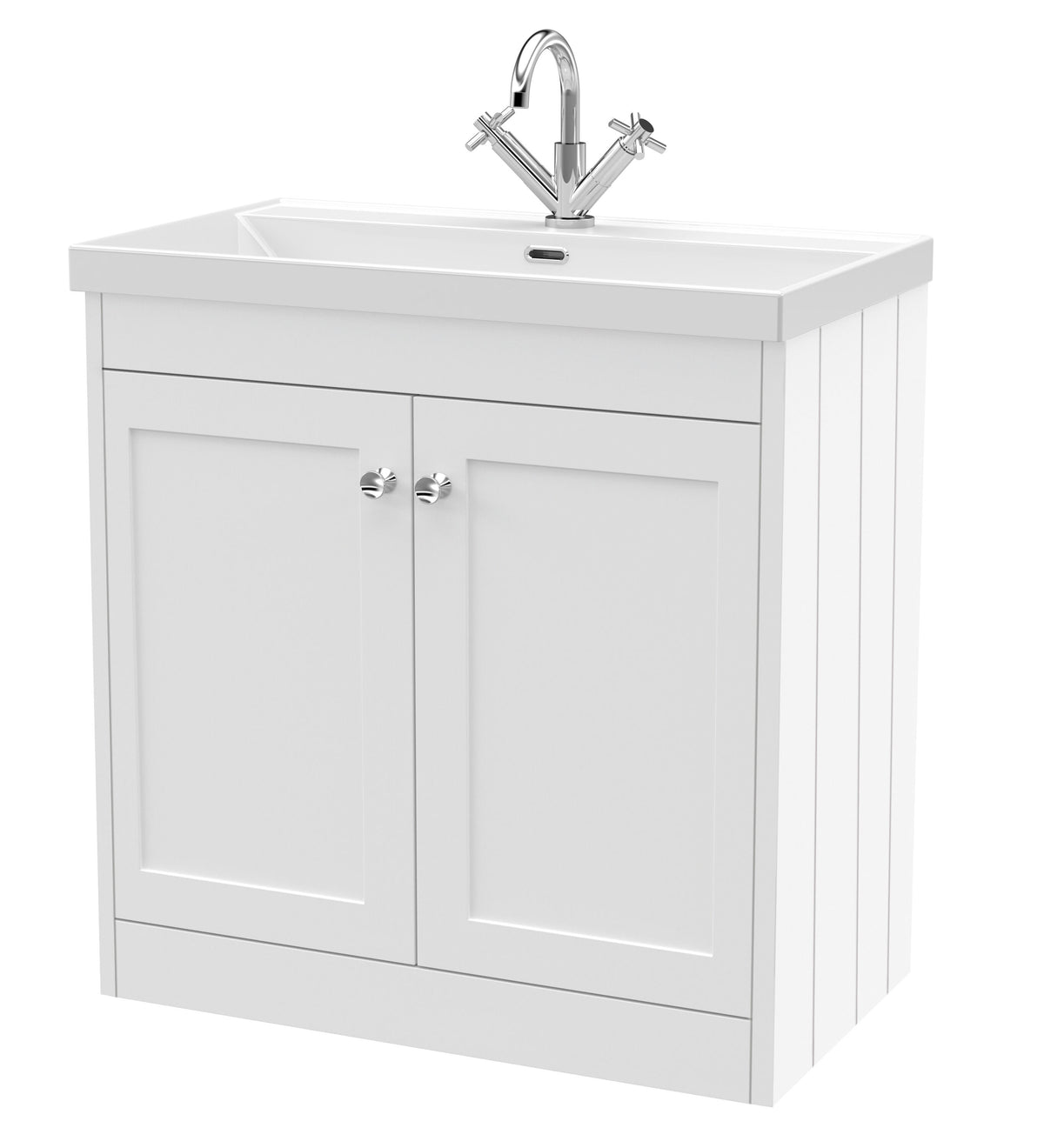 Old London Ashwick 800mm Floorstanding 2-Door Unit With Basin 1 Tap Hole