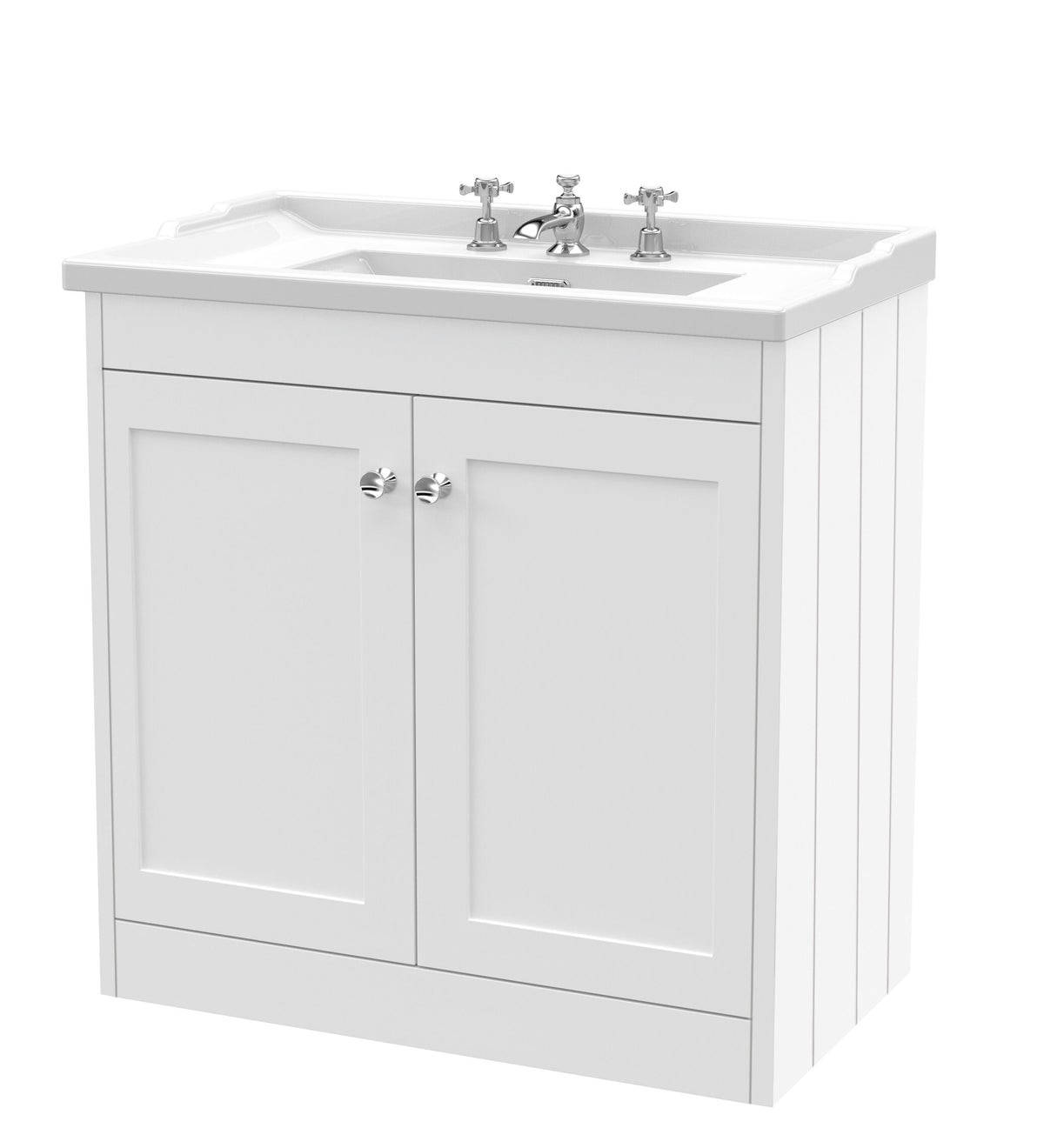 Old London Ashwick 800mm Floorstanding 2-Door Unit With Basin 3 Tap Hole