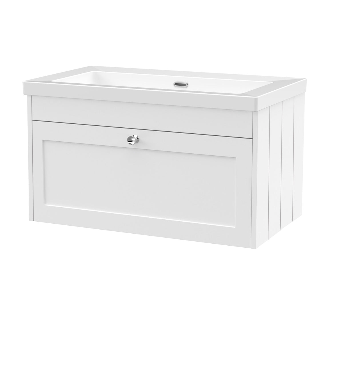 Old London Ashwick 800mm Wall Hung 1-Drawer Unit with Basin 0 TH