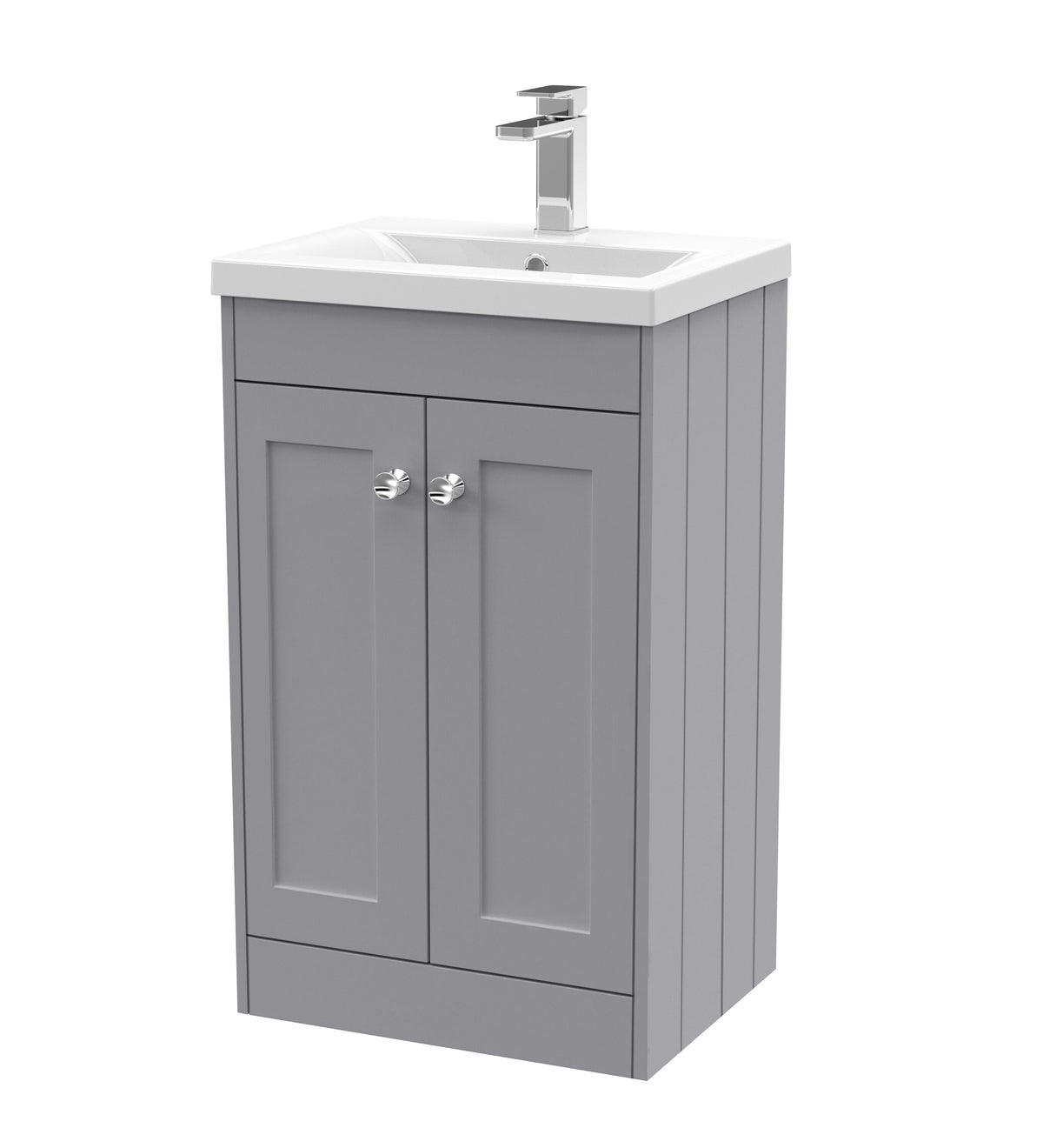 Old London Ashwick 500mm Floorstanding 2-Door Unit With Mid-Edged Basin