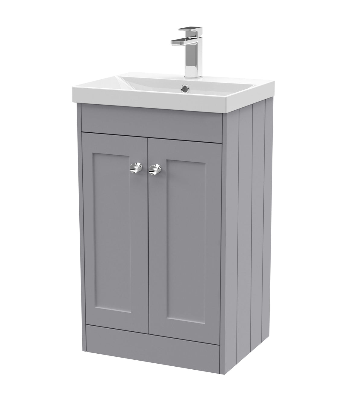 Old London Ashwick 500mm Floorstanding 2-Door Unit With Thin-Edged Basin
