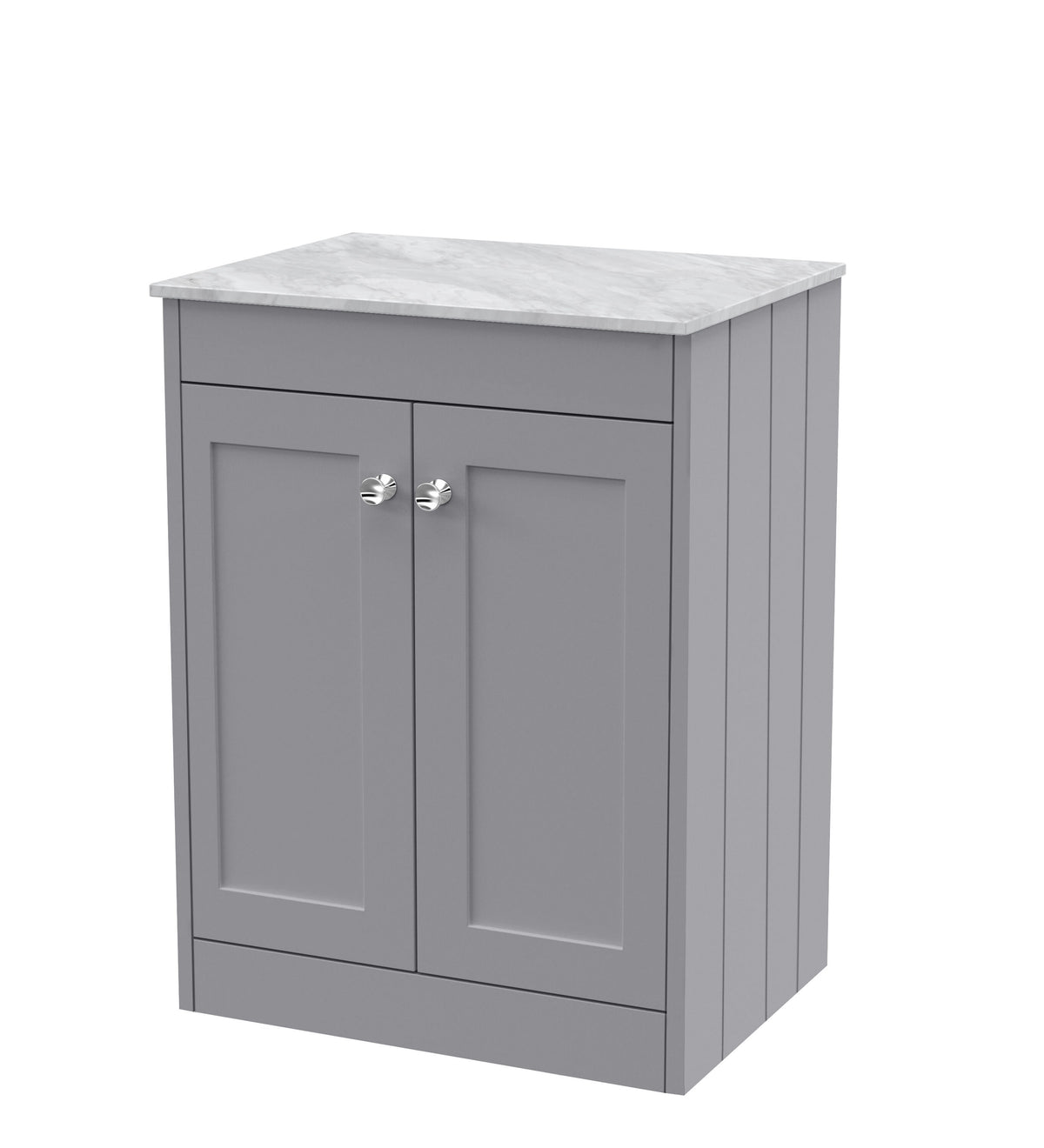 Old London Ashwick 600mm Floorstanding 2-Door Unit With Marble Top