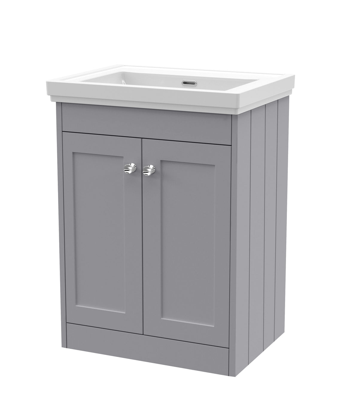 Old London Ashwick 600mm Floorstanding 2-Door Unit With Basin No Tap Hole