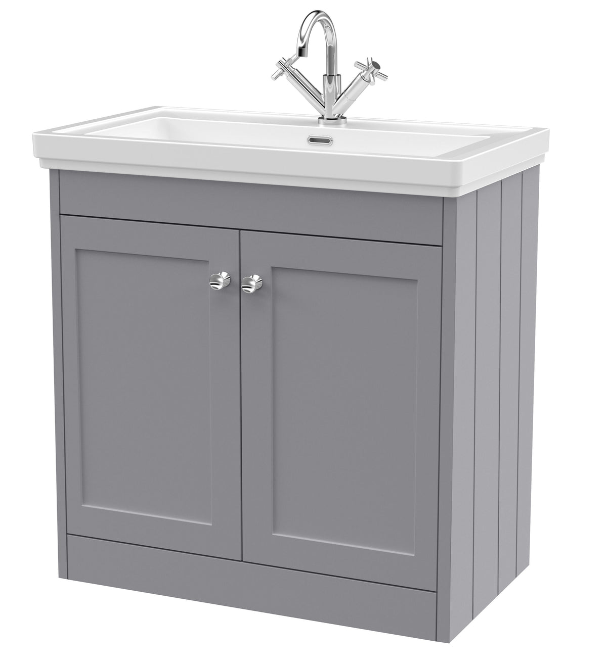 Old London Ashwick 800mm Floorstanding 2-Door Unit With Basin 1 Tap Hole