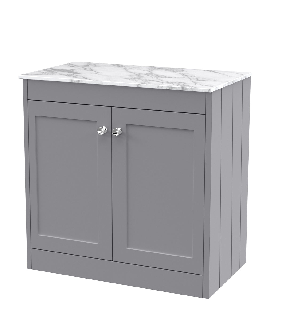 Old London Ashwick 800mm Floorstanding 2-Door Unit With Marble Top