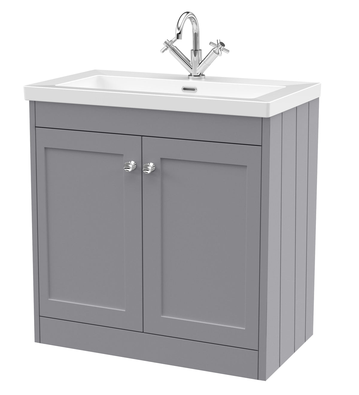 Old London Ashwick 800mm Floorstanding 2-Door Unit With Basin 1 Tap Hole