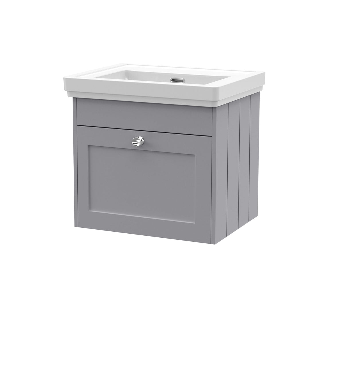Old London Ashwick 500mm Wall Hung 1-Drawer Unit With Basin No Tap Hole