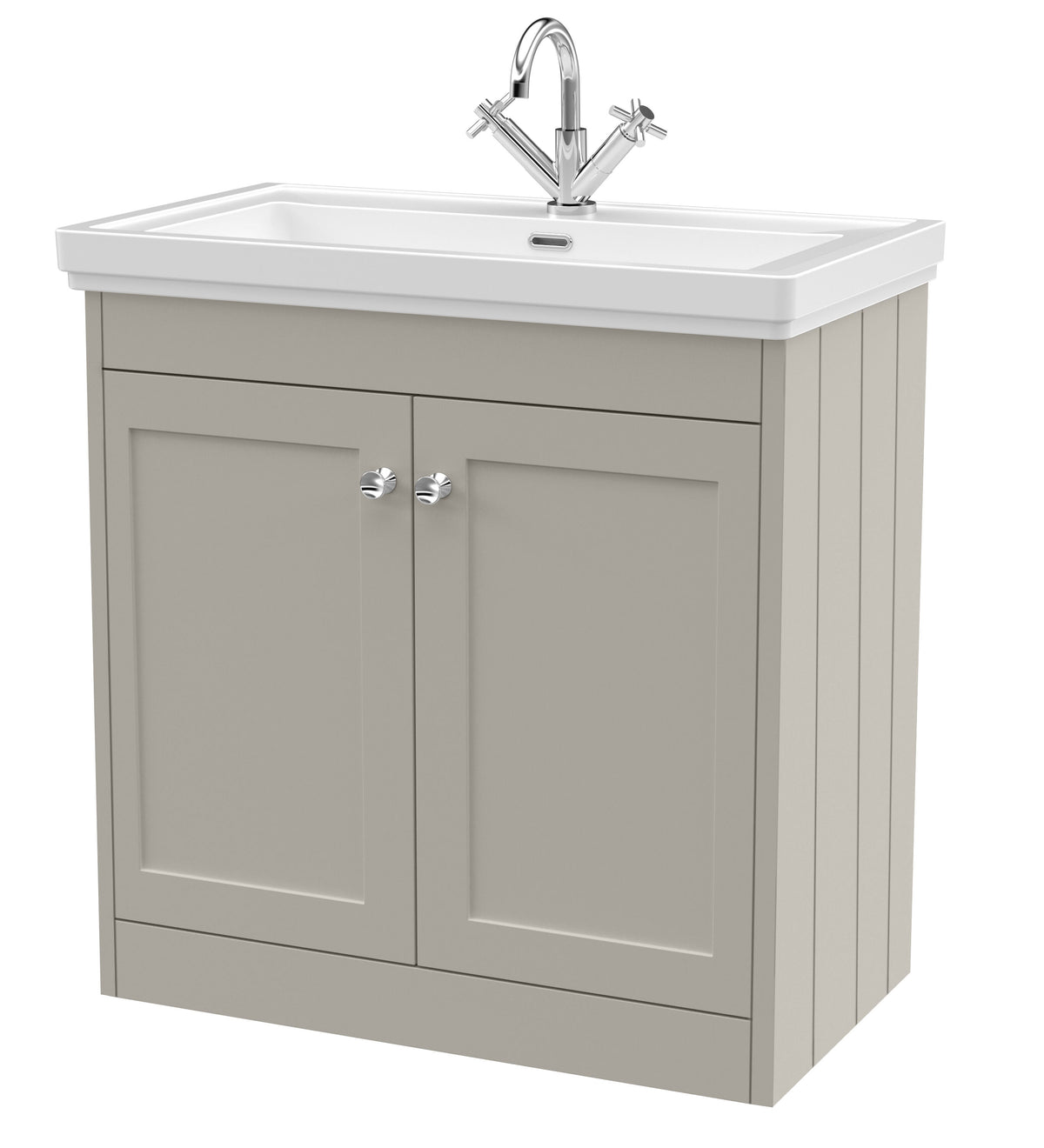 Old London Ashwick 800mm Floorstanding 2-Door Unit With Basin 1 Tap Hole