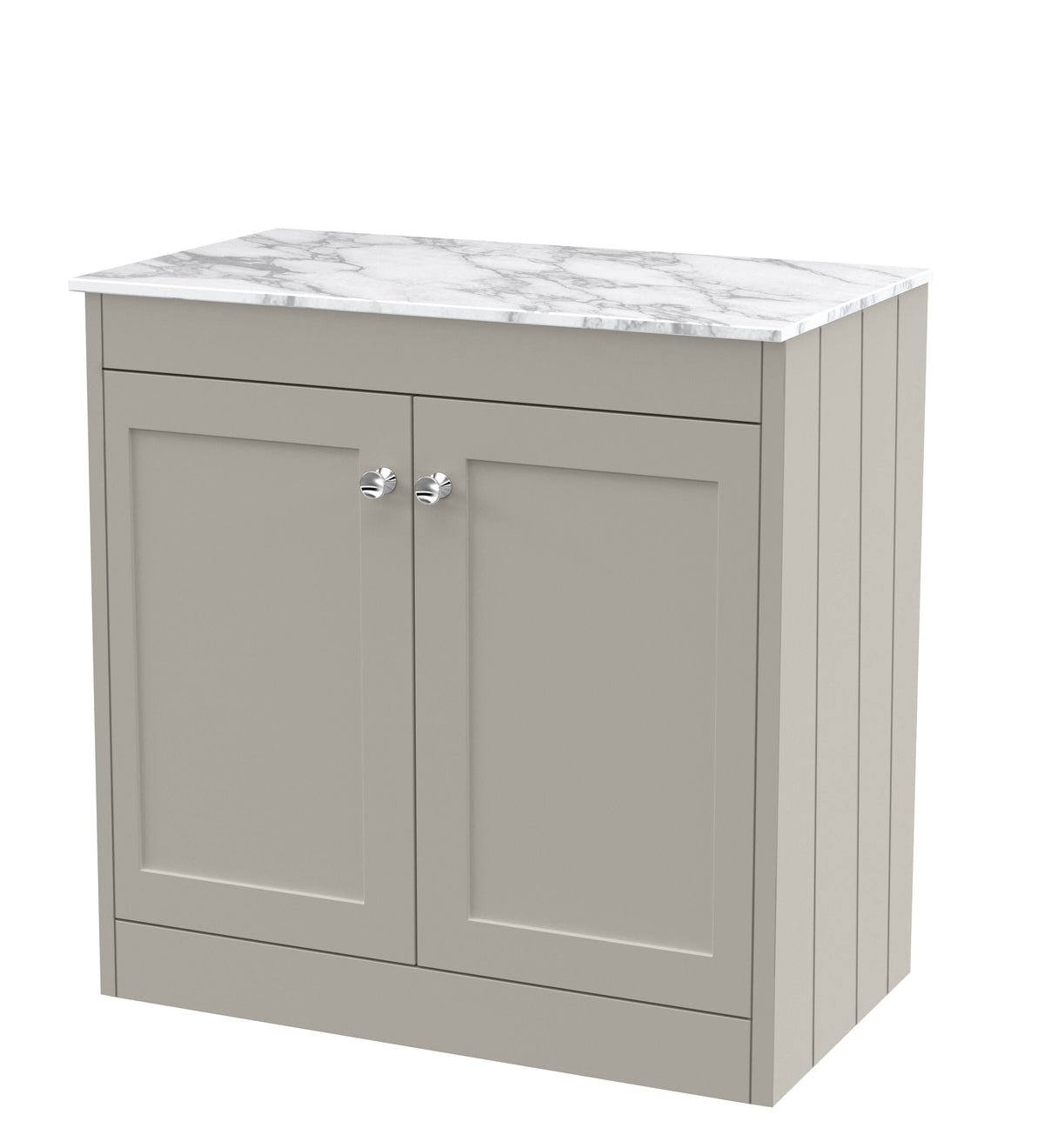 Old London Ashwick 800mm Floorstanding 2-Door Unit With Marble Top