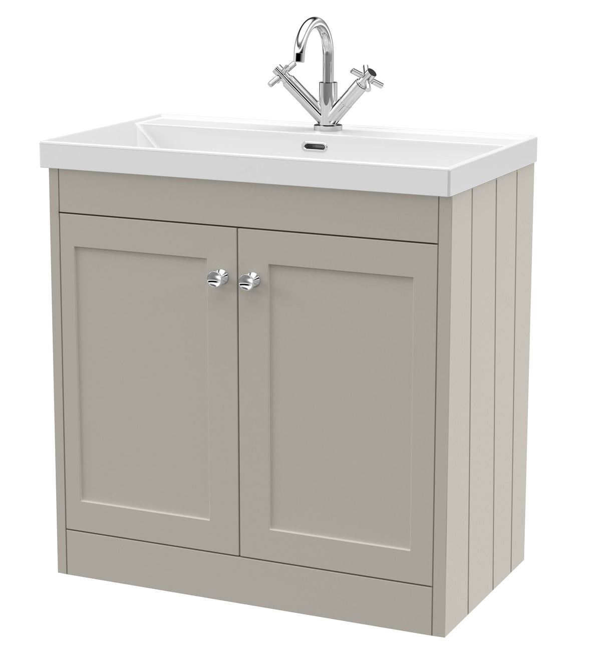 Old London Ashwick 800mm Floorstanding 2-Door Unit With Basin 1 Tap Hole
