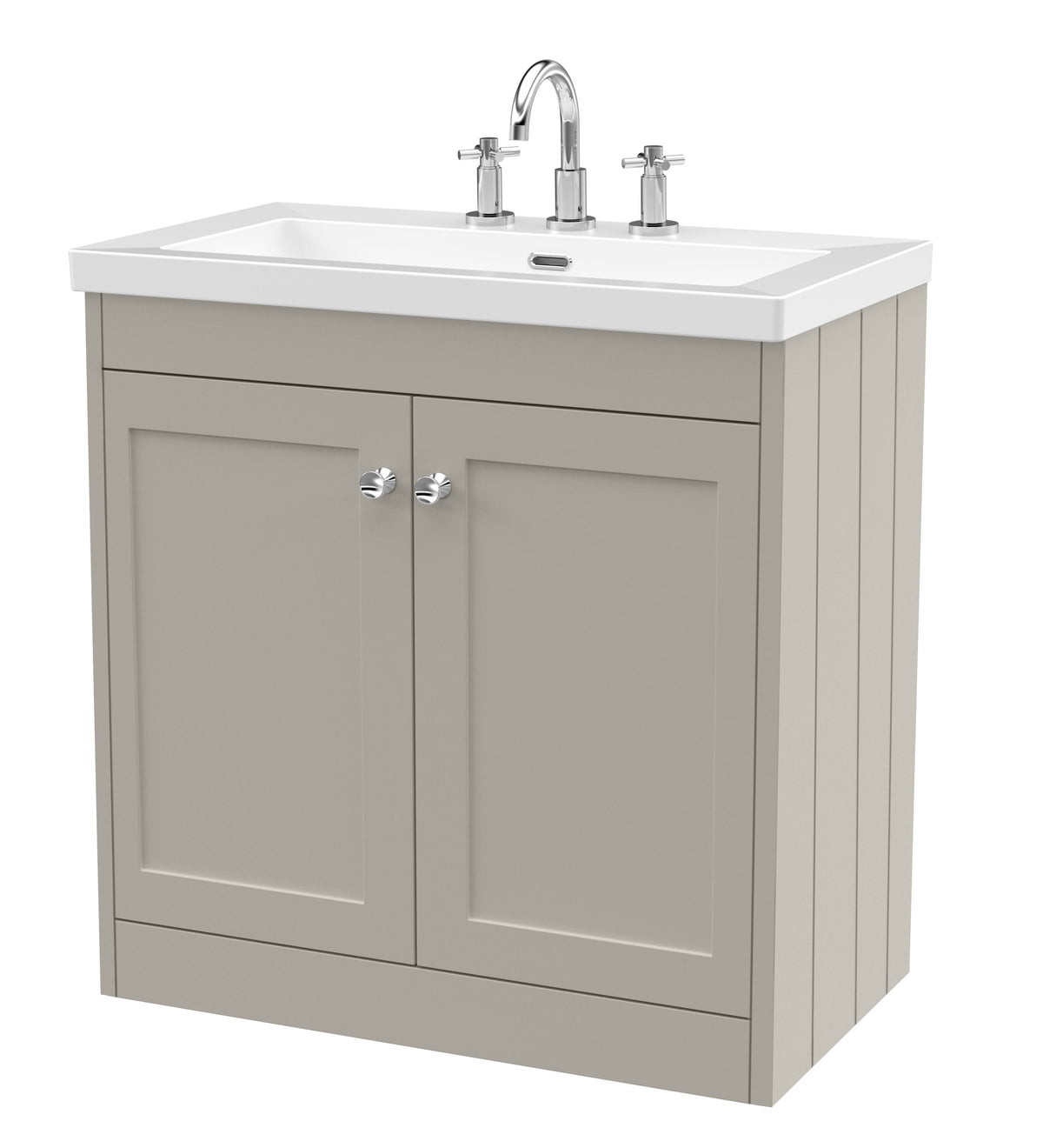 Old London Ashwick 800mm Floorstanding 2-Door Unit With Basin 3 Tap Hole