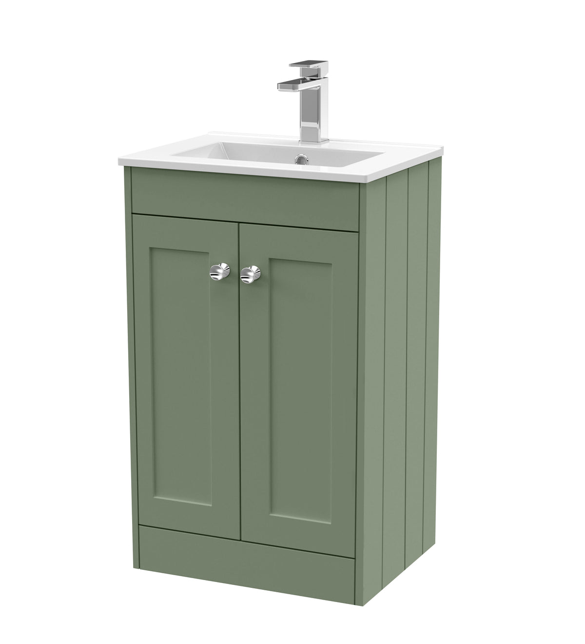 Old London Ashwick 500mm Floorstanding 2-Door Unit With Minimalist Basin