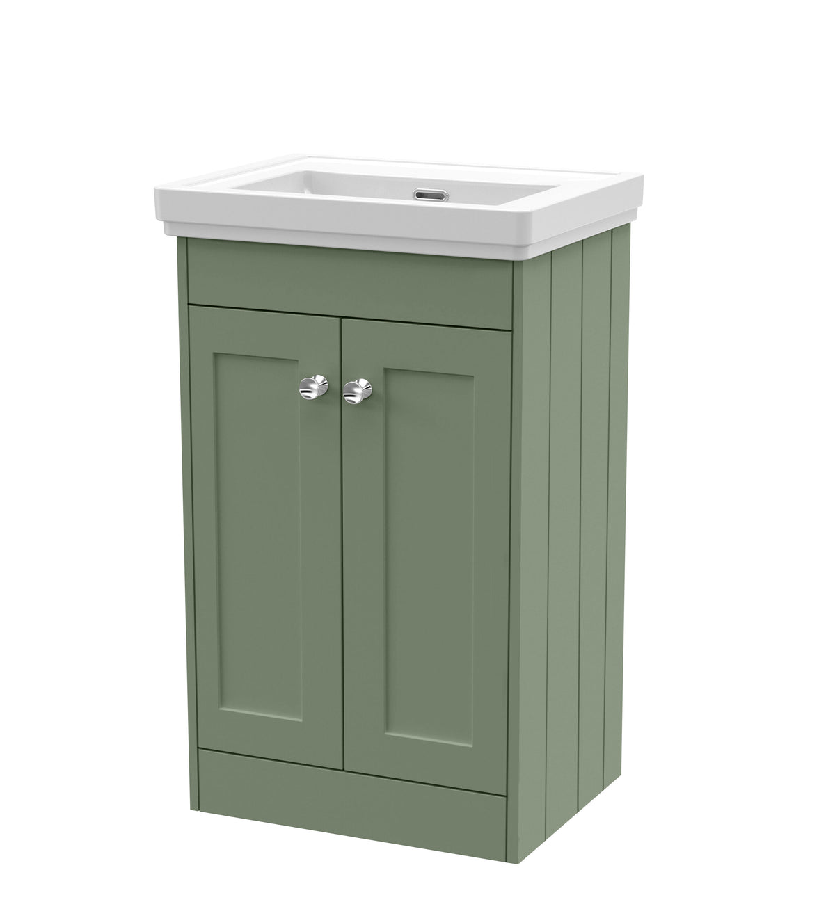 Old London Ashwick 500mm Floorstanding 2-Door Unit With Basin No Tap Hole