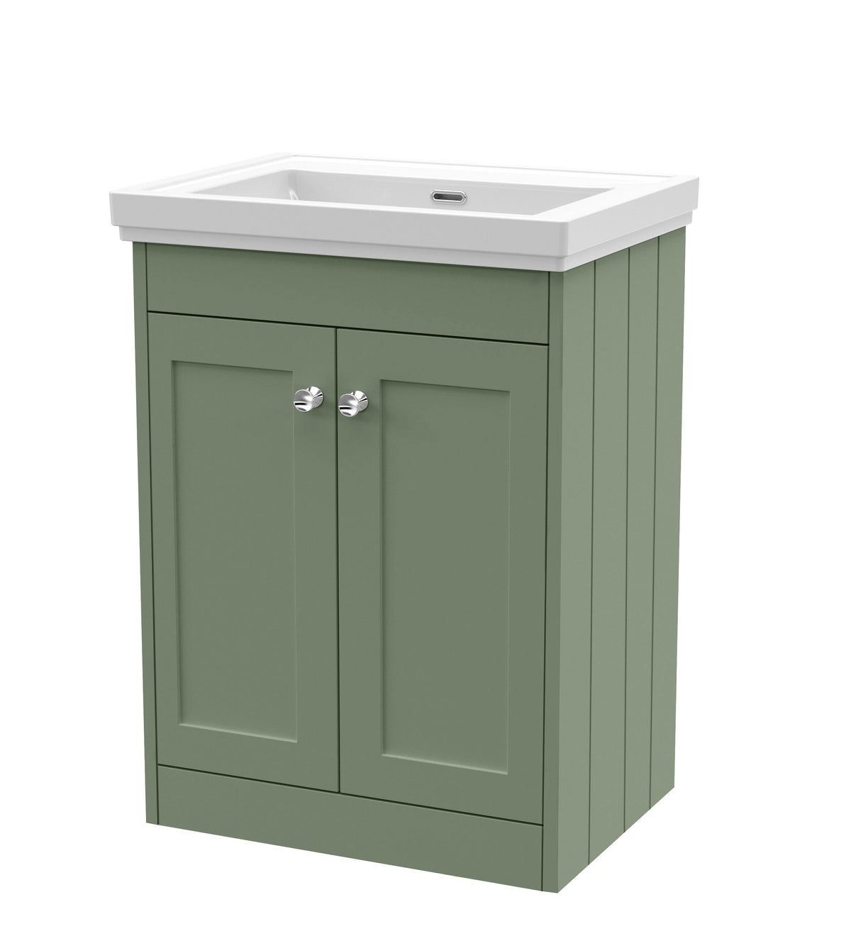 Old London Ashwick 600mm Floorstanding 2-Door Unit With Basin No Tap Hole