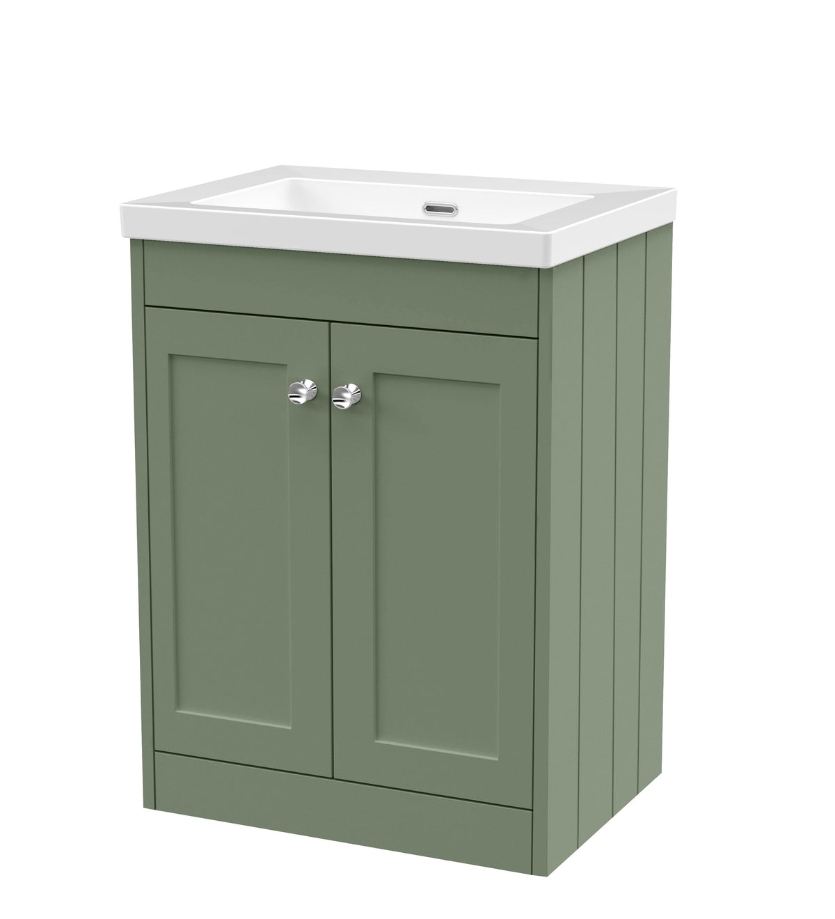 Old London Ashwick 600mm Floorstanding 2-Door Unit With Basin No Tap Hole
