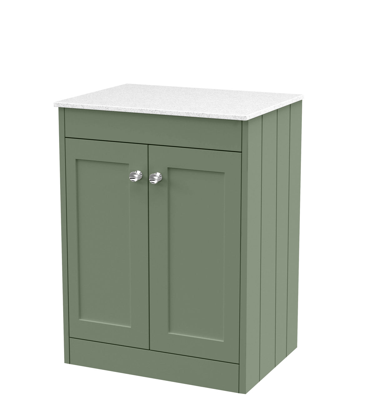 Old London Ashwick 600mm Floorstanding 2-Door Unit With Marble Top