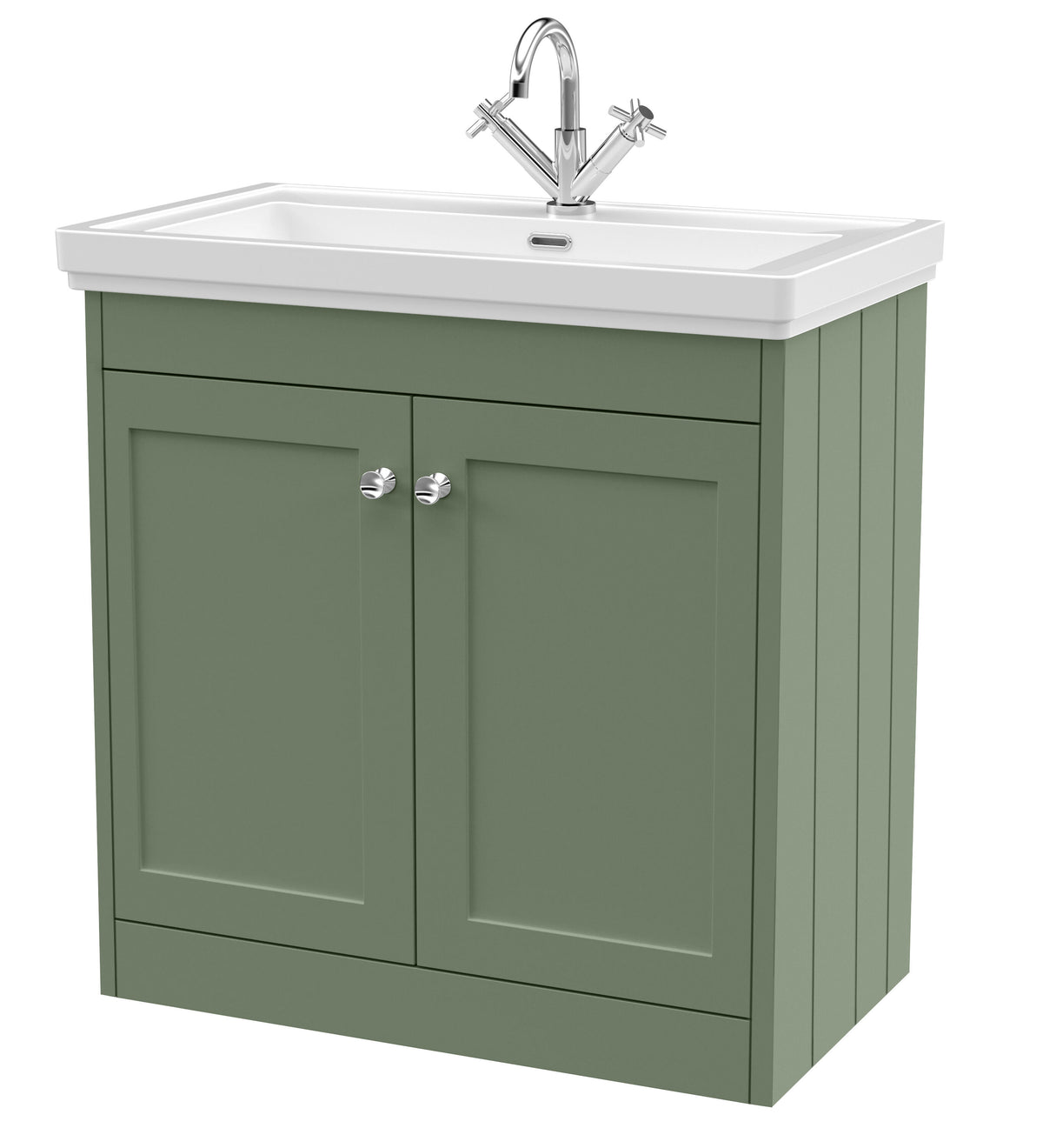 Old London Ashwick 800mm Floorstanding 2-Door Unit With Basin 1 Tap Hole